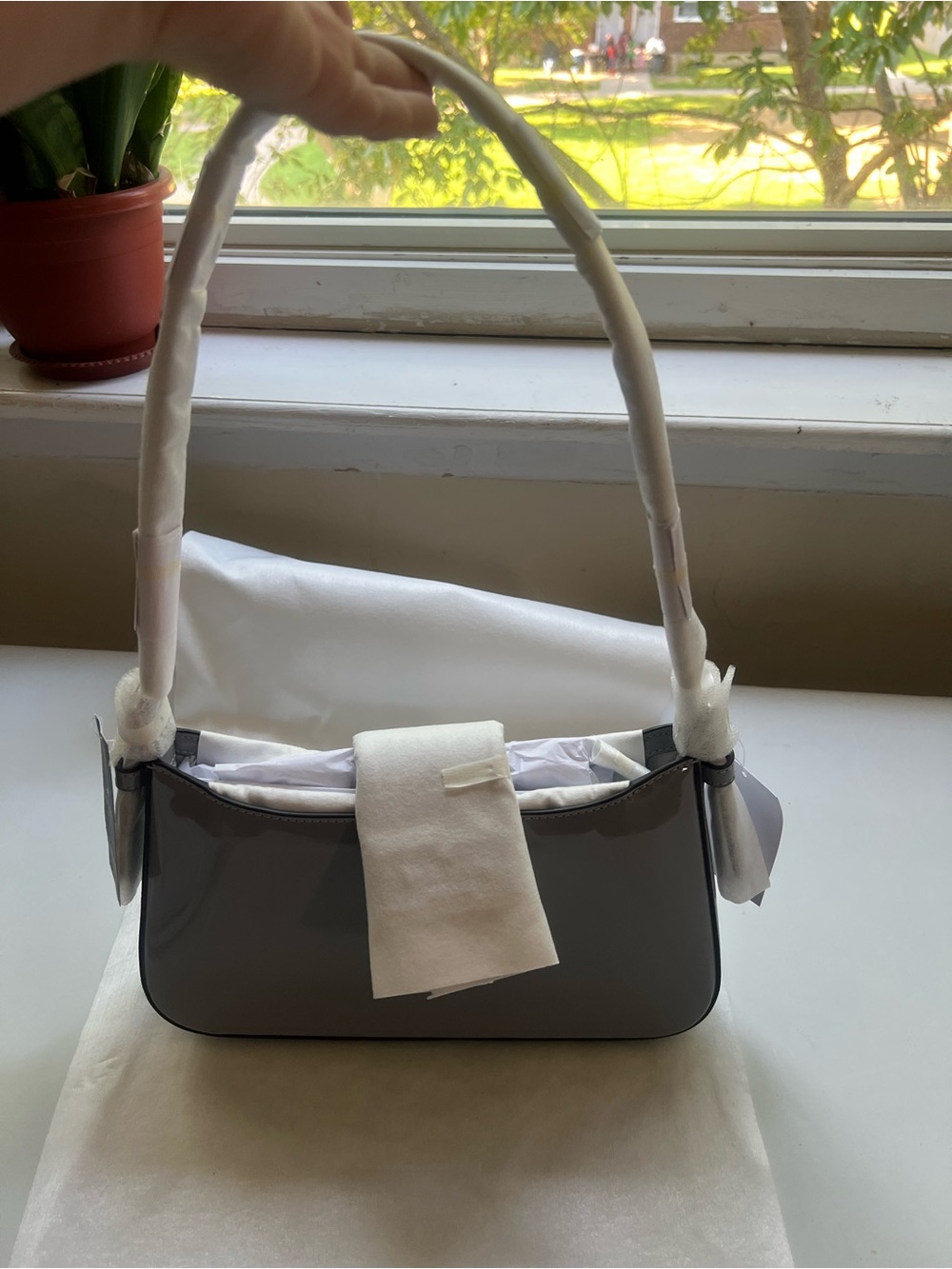 Kate Spade Reegan Patent Fabric Small Shoulder Bag - Picture 7 of 10